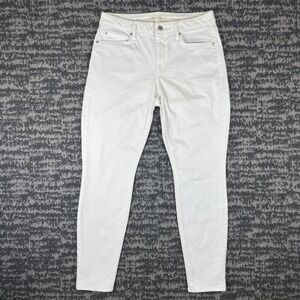 Gap Jeans Curvy True Skinny Womens 30 White Denim 1969 Stretch Mid Rise Pant